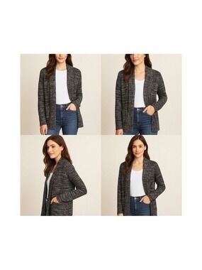 Collective Concepts Black and Silver Cardigan